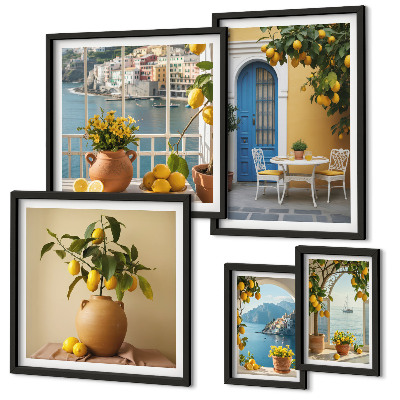 Set di quadri incorniciati Lemon Sunspirations