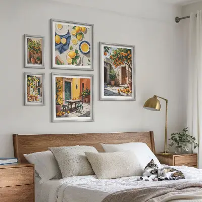 Agrumi nei giardini set di 5 quadri