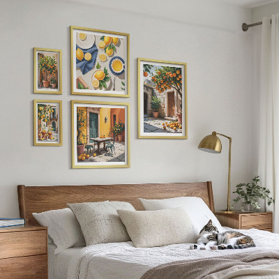 Set di 5 quadri Agrumi nei giardini