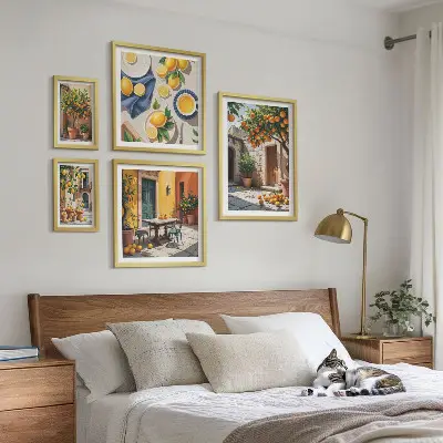 Agrumi nei giardini set di 5 quadri