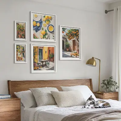 Agrumi nei giardini set di 5 quadri