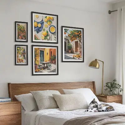 Agrumi nei giardini set di 5 quadri