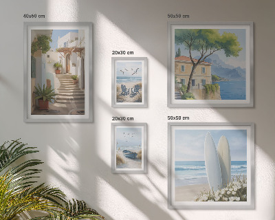 Polittico con cornice Eleganti viste sul mare