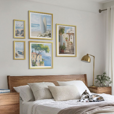 Polittico con cornice Eleganti viste sul mare