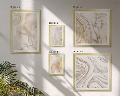 Set di quadri incorniciati Composizioni astratte sui toni del beige