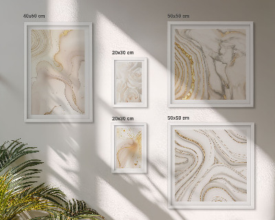 Set di quadri incorniciati Composizioni astratte sui toni del beige