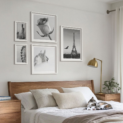 Set di 5 quadri Eleganti immagini in bianco e nero