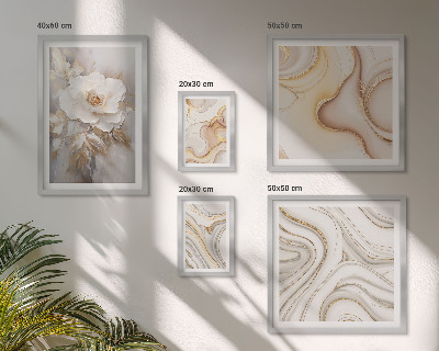 Set di quadri incorniciati Motivi floreali, eleganza astratta