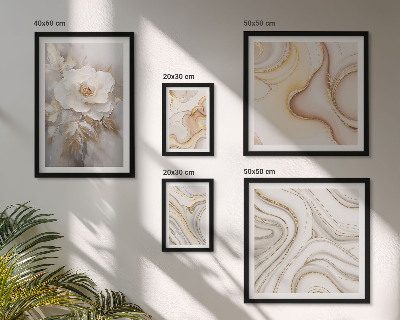 Set di quadri incorniciati Motivi floreali, eleganza astratta