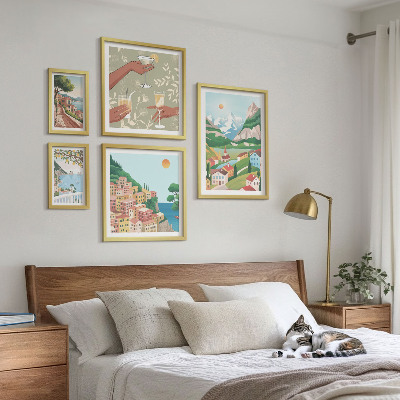 Set di 5 quadri Paesaggi incantevoli per il relax