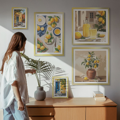 Set di quadri incorniciati Limone Idee Mediterranee