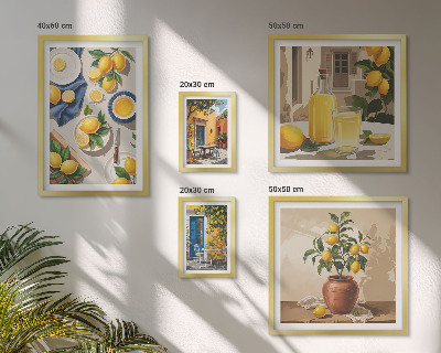 Set di quadri incorniciati Limone Idee Mediterranee