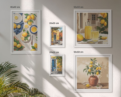 Set di quadri incorniciati Limone Idee Mediterranee