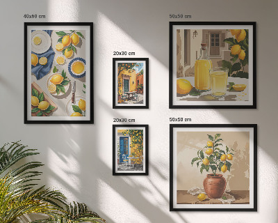 Set di quadri incorniciati Limone Idee Mediterranee