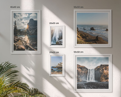 Polittico con cornice Paesaggi, cascate, spiagge