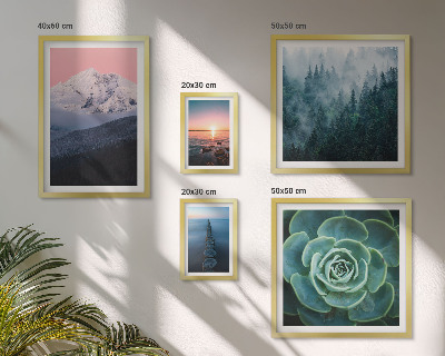 Set di 5 quadri Paesaggi montagne mare boho