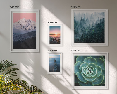 Set di 5 quadri Paesaggi montagne mare boho