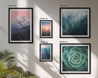 Set di 5 quadri Paesaggi montagne mare boho