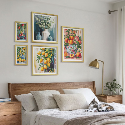 Set di quadri incorniciati Composizioni floreali fruttate