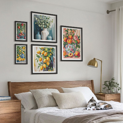 Set di quadri incorniciati Composizioni floreali fruttate