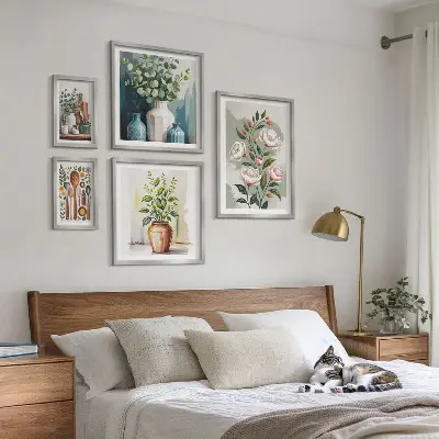 Set di quadri incorniciati decorazioni vegetali eleganti per la cucina