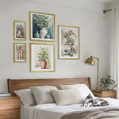 Set di quadri incorniciati decorazioni vegetali eleganti per la cucina