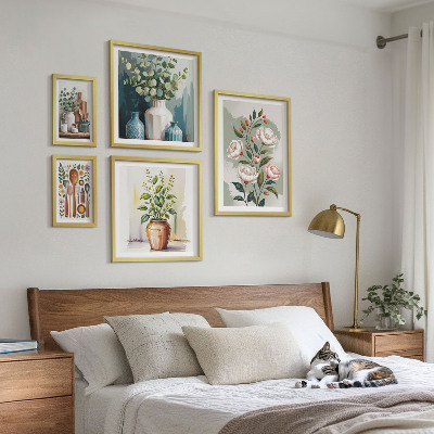 Set di quadri incorniciati Eleganti decorazioni vegetali per la cucina.