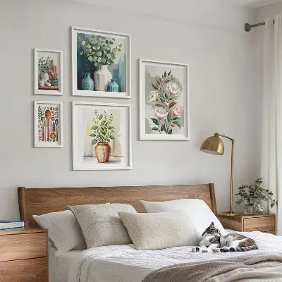 Set di quadri incorniciati decorazioni vegetali eleganti per la cucina