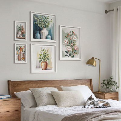 Set di quadri incorniciati Eleganti decorazioni vegetali per la cucina.