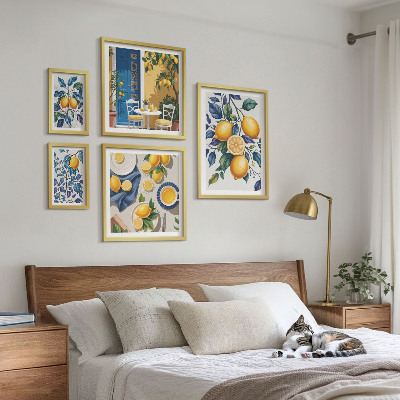 Set di quadri incorniciati Cucina provenzale agli agrumi