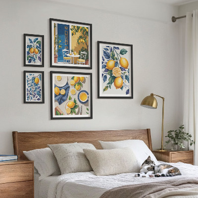 Set di quadri incorniciati Cucina provenzale agli agrumi