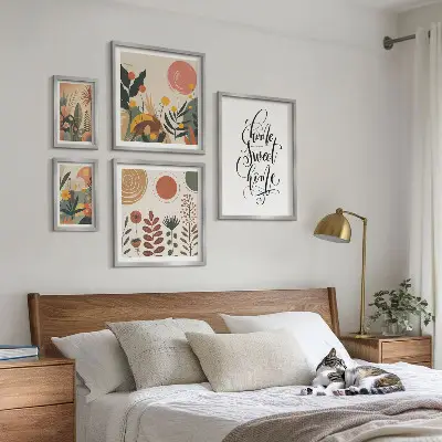 Polittico decorativo per piante con cornice elegante