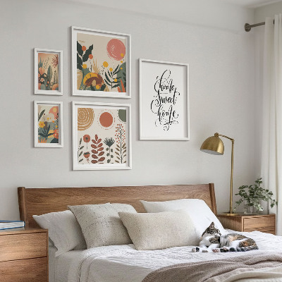 Polittico con cornice Eleganti decorazioni per piante