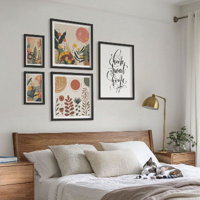 Polittico con cornice Eleganti decorazioni per piante