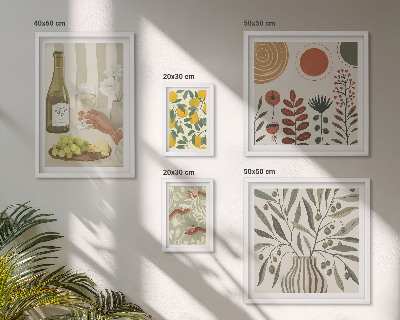 Set di quadri incorniciati Eleganti decorazioni per il vino