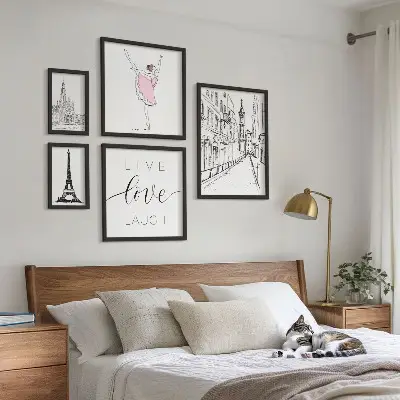 Set di quadri incorniciati con eleganti ispirazioni parigine