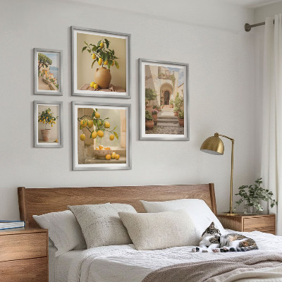 Set di 5 quadri Eleganti decorazioni agrumate