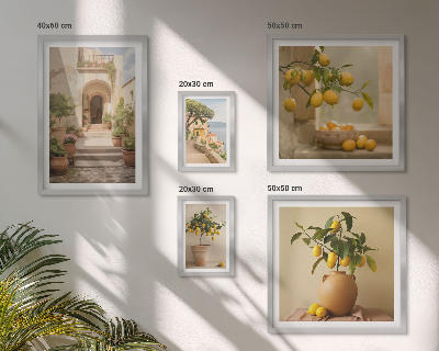 Set di 5 quadri Eleganti decorazioni agrumate