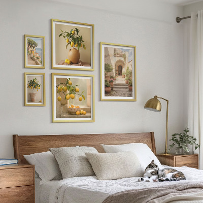 Set di 5 quadri Eleganti decorazioni agrumate
