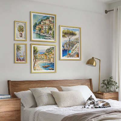 Set di quadri incorniciati Eleganti città di mare