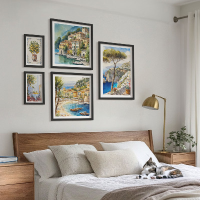Set di quadri incorniciati Eleganti città di mare
