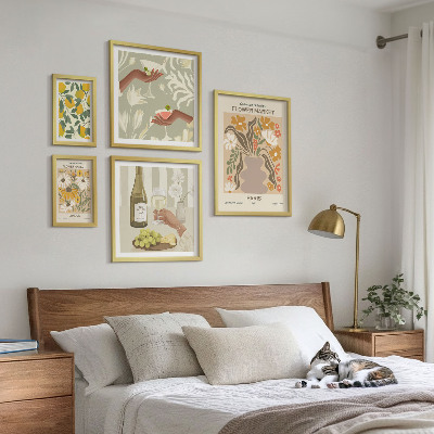 Set di quadri incorniciati Fiori e frutta in stile vintage