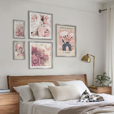 Polittico con cornice Decorazioni floreali in stile boho