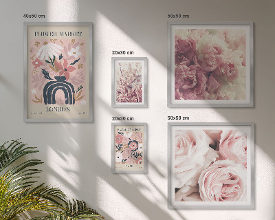 Polittico con cornice Decorazioni floreali in stile boho