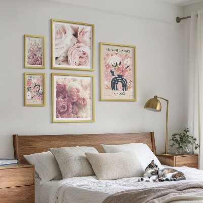 Polittico con cornice Decorazioni floreali in stile boho