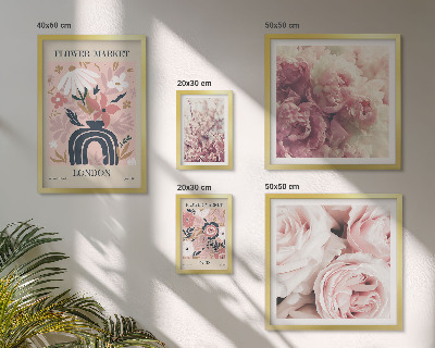 Polittico con cornice Decorazioni floreali in stile boho