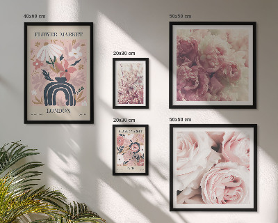 Polittico con cornice Decorazioni floreali in stile boho