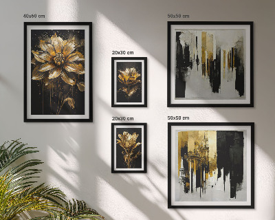 Set di 5 quadri Motivi floreali, eleganza, modernità