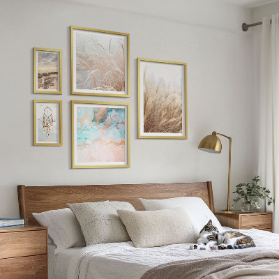 Set di 5 quadri Paesaggi etnici bohémien naturali