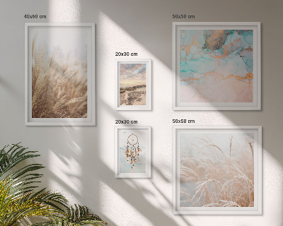 Set di 5 quadri Paesaggi etnici bohémien naturali